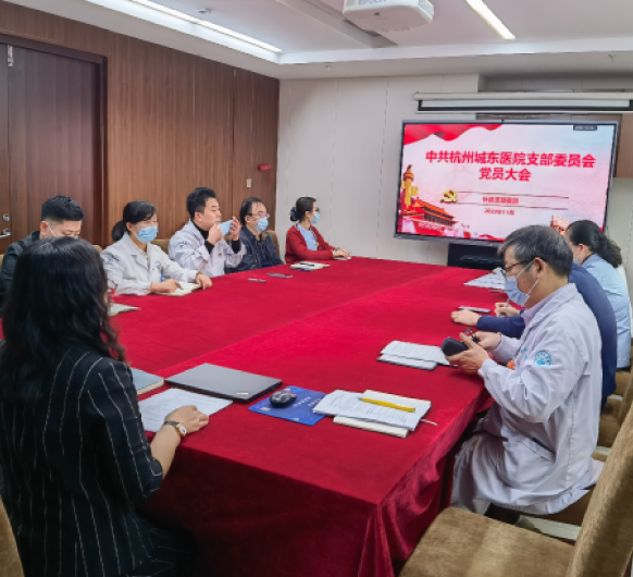 凝心凝聚促发展丨杭州城东医院党支部召开支部委员补选会议