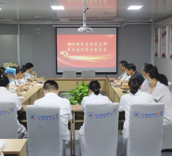 党建·清廉医院丨杭州城东医院党支部开展廉政建设警示教育会